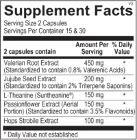 Stress Release Supplement Facts